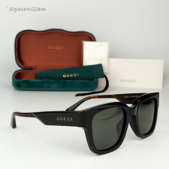 BRAND NEW Gucci GG1670SK 001 Havana Grey Unisex Square Sunglasses GG 1670SK main image 5